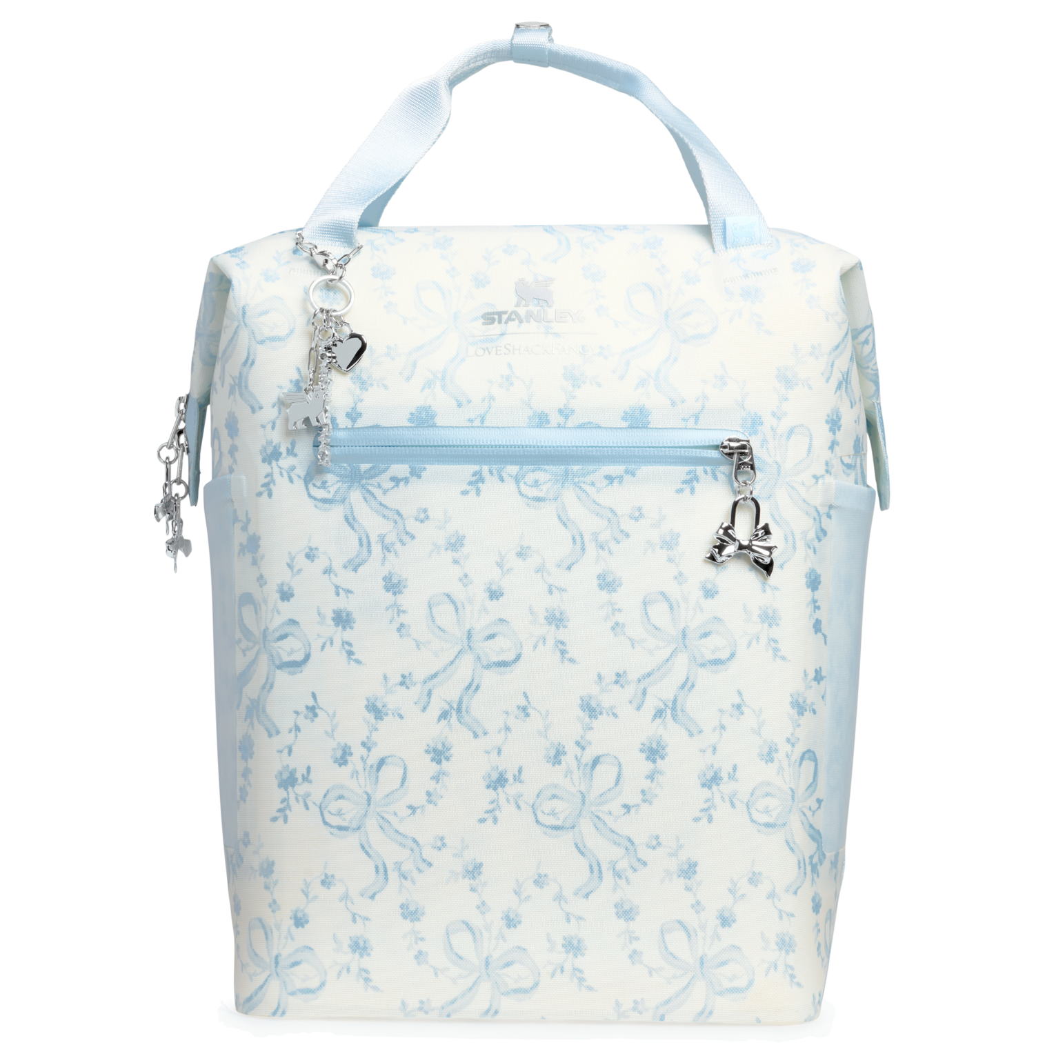 Stanley 1913 Stanley 1913 x LoveShackFancy Holiday All Day Madeleine Mini Cooler Backpack 20 Can 14 QT 13.2 L in Coquette Bow Winter Ice
