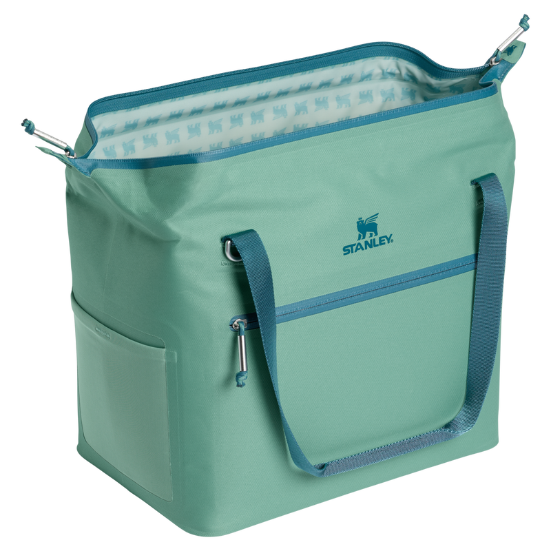 Stanley 1913 The All Day Julienne Midi Cooler 20 Can 12 QT 11.3 L in Spring Green | Open View