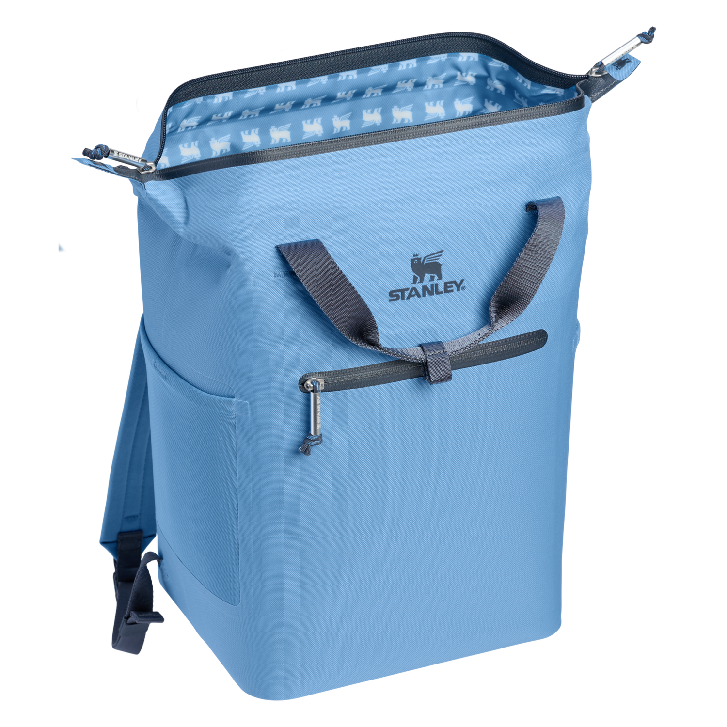Stanley 1913 The All Day Madeleine Mini Cooler Backpack 20 Can 14 QT 13.2 L in Blue Sky | View 2