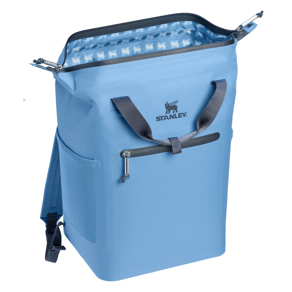 Stanley 1913 The All Day Madeleine Mini Cooler Backpack 20 Can 14 QT 13.2 L in Blue Sky