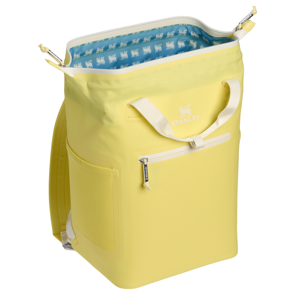 Stanley 1913 The All Day Madeleine Mini Cooler Backpack 20 Can 14 QT 13.2 L in Daffodil