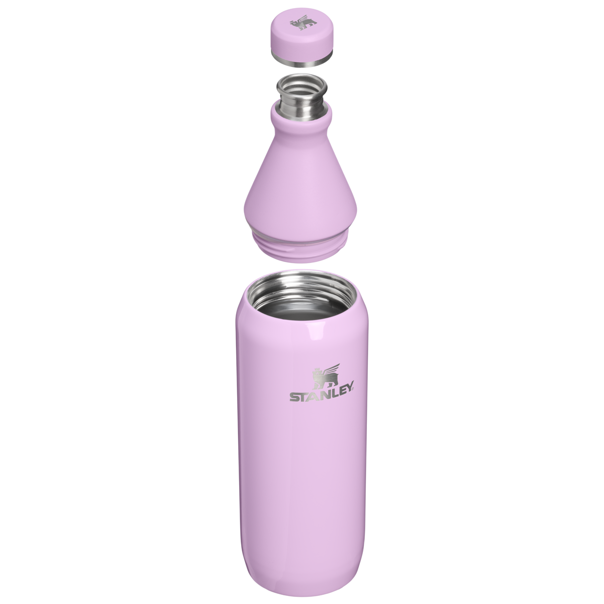 Stanley 1913 All Day Slim Bottle 20 OZ - Stanley Create in Soft Orchid Gloss | Cross Section View