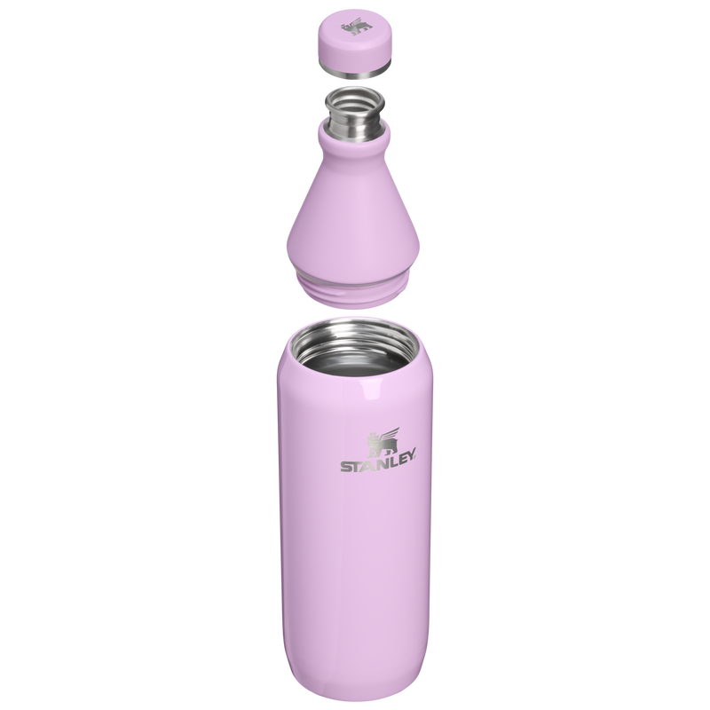 Stanley 1913 All Day Slim Bottle 20 OZ - Stanley Create in Soft Orchid Gloss | Cross Section View