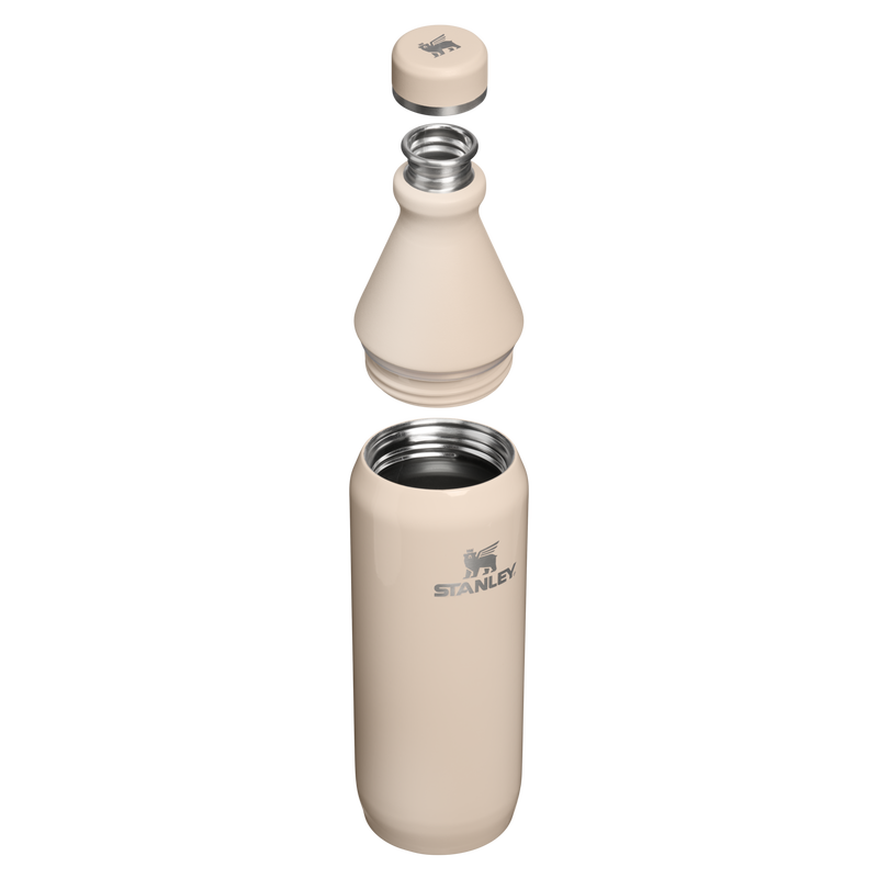 Stanley 1913 All Day Slim Bottle 20 OZ in Champagne Gloss | Cross Section View