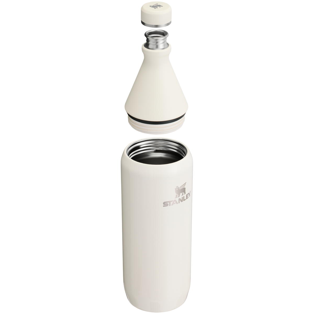 Stanley 1913 All Day Slim Bottle 34 OZ - Stanley Create in Cream Gloss | Cross Section View