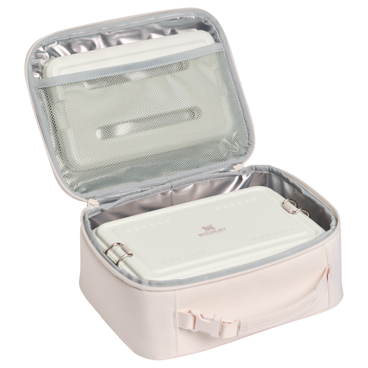 Stanley 1913 The Assembly Lunch Box 3.7 QT 3.5 L in Rose Quartz | Open View
