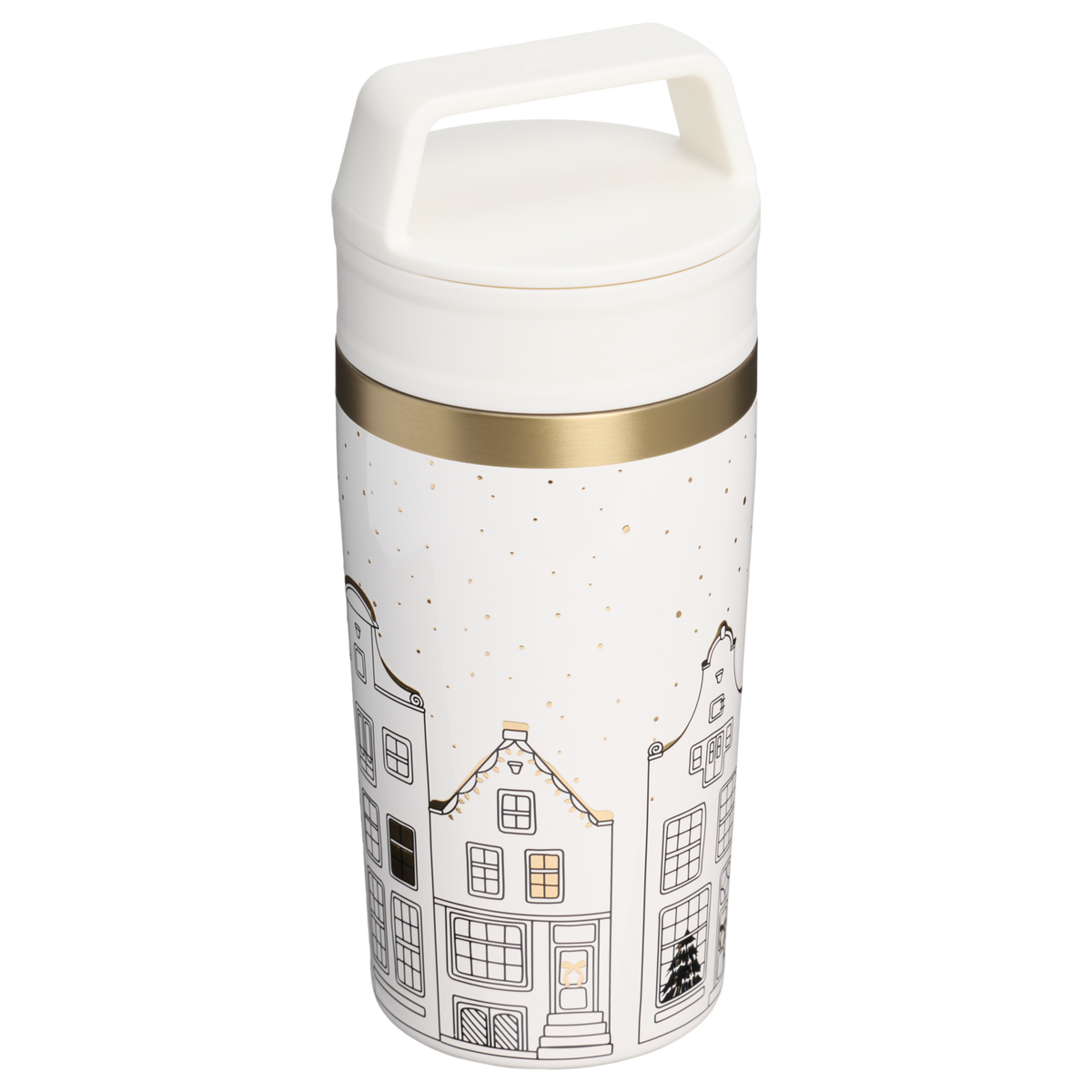 Stanley 1913 The Café-To-Go Travel Mug 12 OZ in Salt Gingerbread | Back View