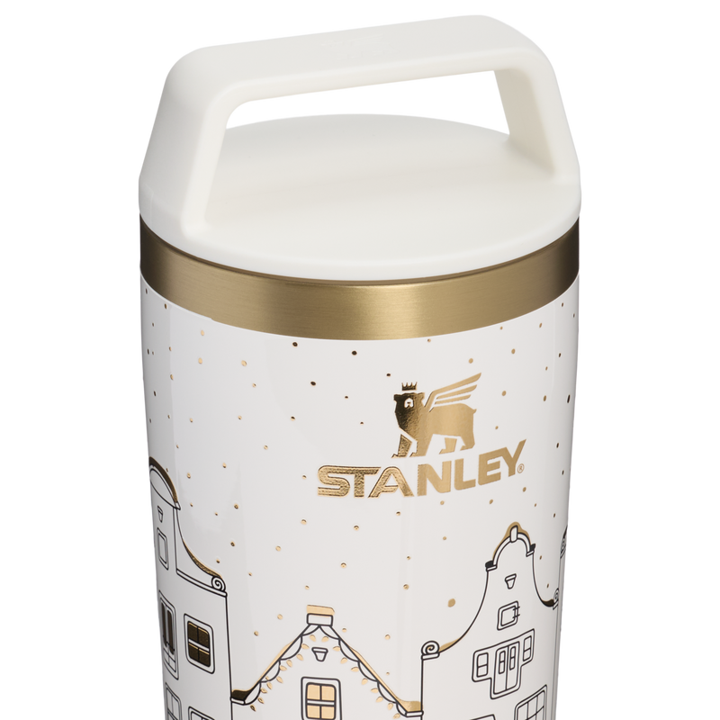 Stanley 1913 The Café-To-Go Travel Mug 12 OZ in Salt Gingerbread | Lid Detailed View