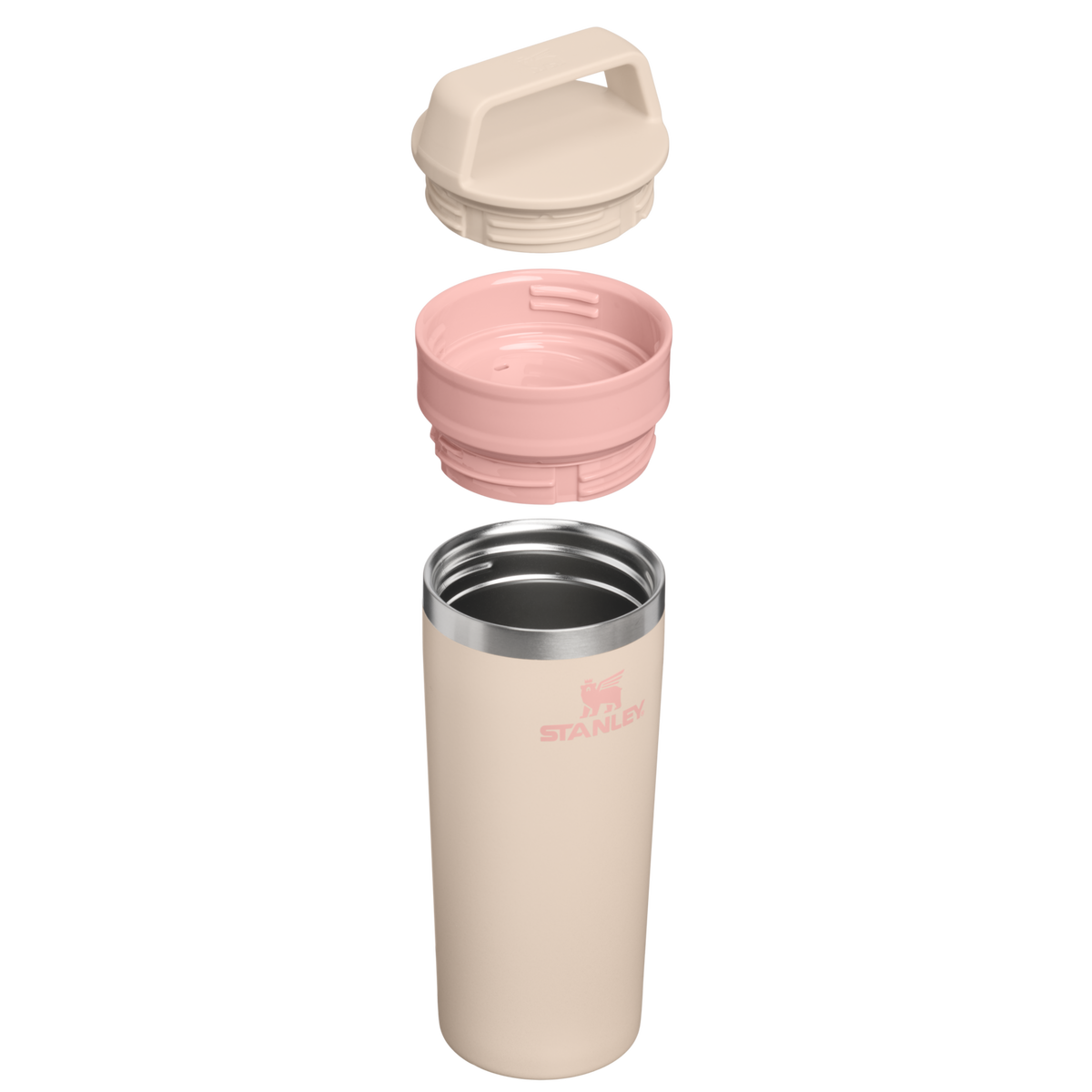 Stanley 1913 The Café-To-Go Travel Mug 16 OZ in Champagne | Cross Section View