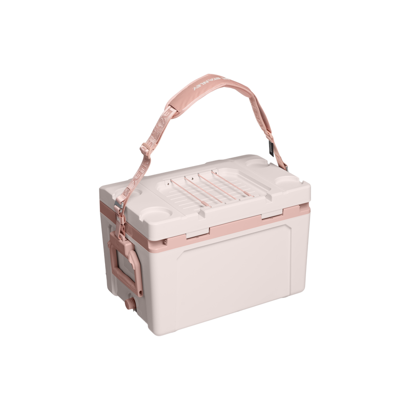 Stanley 1913 The Easy Carry Outdoor Cooler + Strap 24 QT in Rose Quartz | Back View