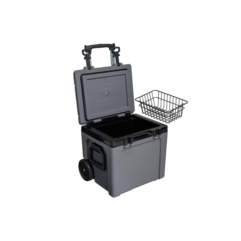 Stanley 1913 The Cold For Days Wheeled Outdoor Cooler 50 QT in Black | Cross Section View
