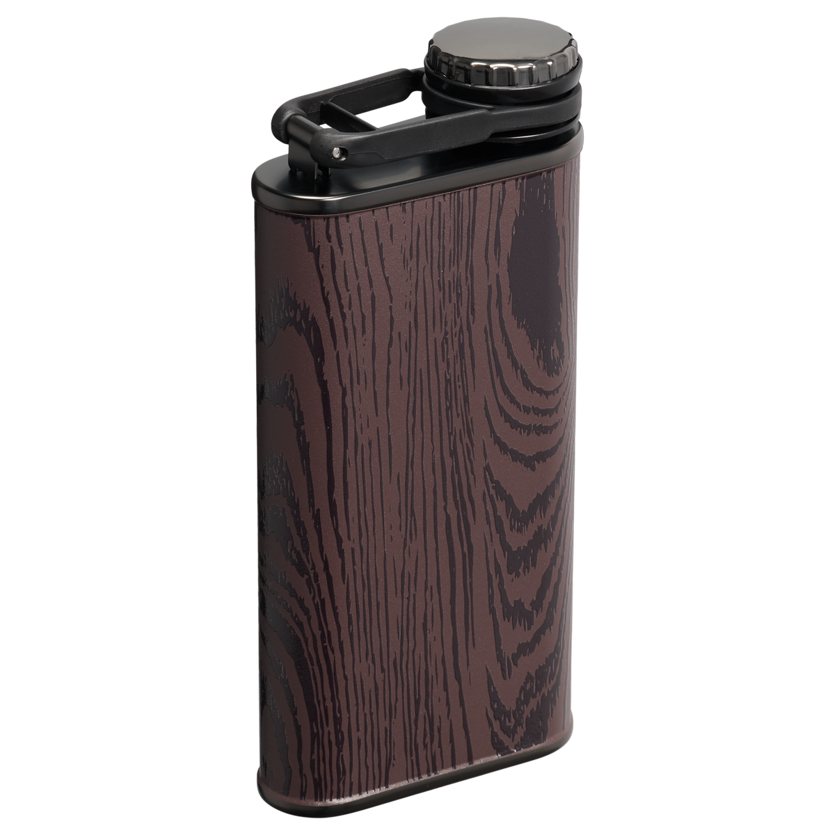 Stanley 1913 The Cheers & Cheer Easy Fill Flask 8 OZ in Redwood Woodgrain