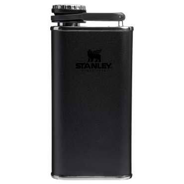 Stanley 8 OZ Easy Fill Wide Mouth Hip Flask In Black