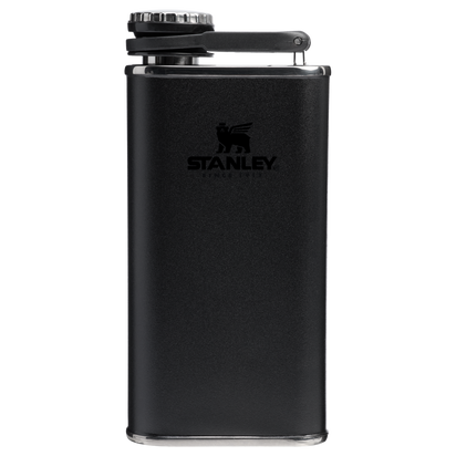 Stanley 1913 Classic Easy Fill Wide Mouth Flask 8 OZ in Black 2.0 | Front View