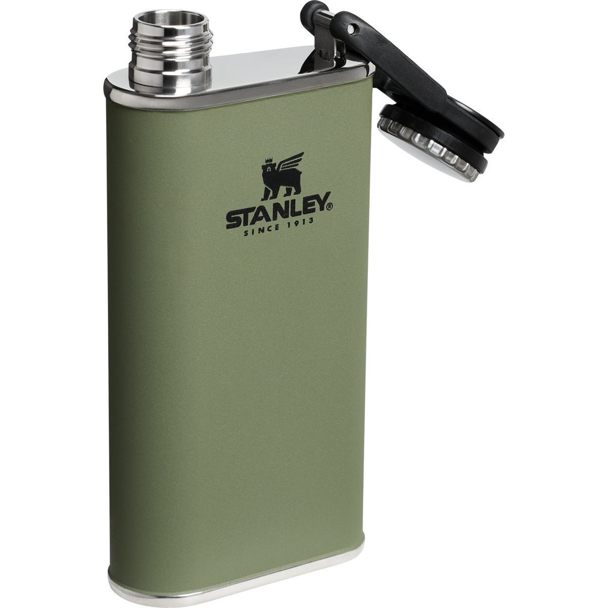 Stanley 1913 Classic Easy Fill Wide Mouth Flask 8 OZ in Dried Pine