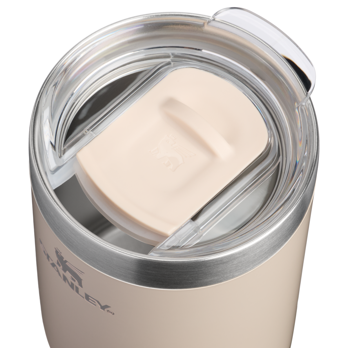 Stanley 1913 Everyday Camp Cup 12 OZ in Champagne Gloss | Lid Detailed View