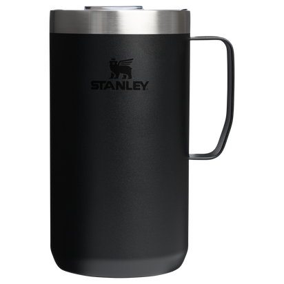 Stanley 1913 The Stay-Hot Camp Mug 24 OZ in Black 2.0 | Front View