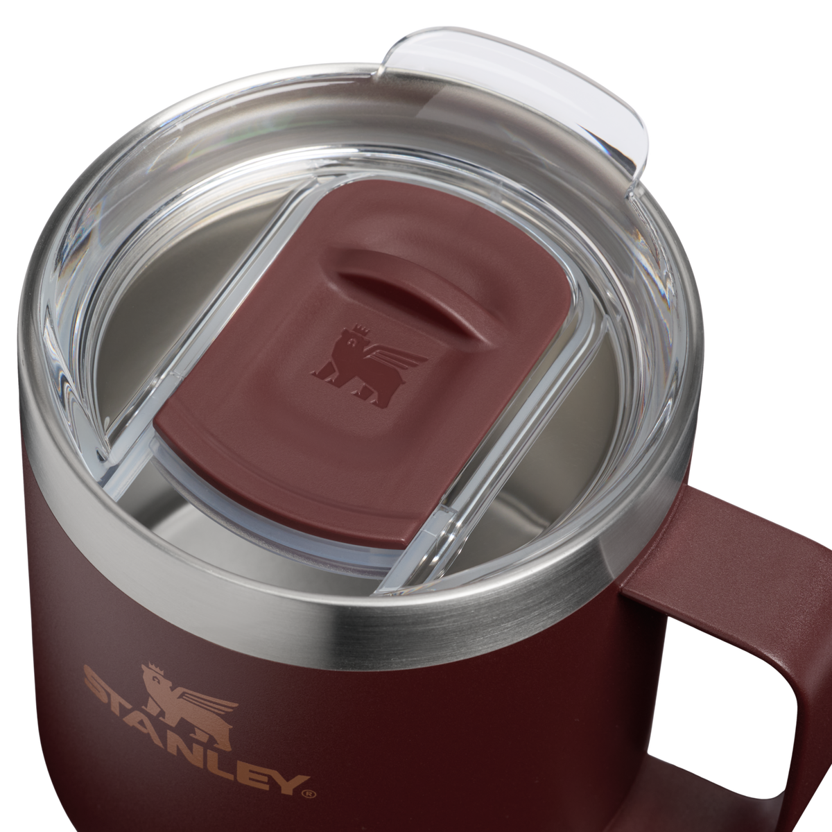 Stanley 1913 Classic Legendary Camp Mug 12 OZ - Stanley Create in Coffee | Lid Detailed View