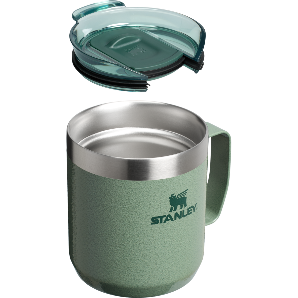 Stanley 1913 Classic Legendary Camp Mug 12 OZ - Stanley Create in Hammertone Green | Cross Section View