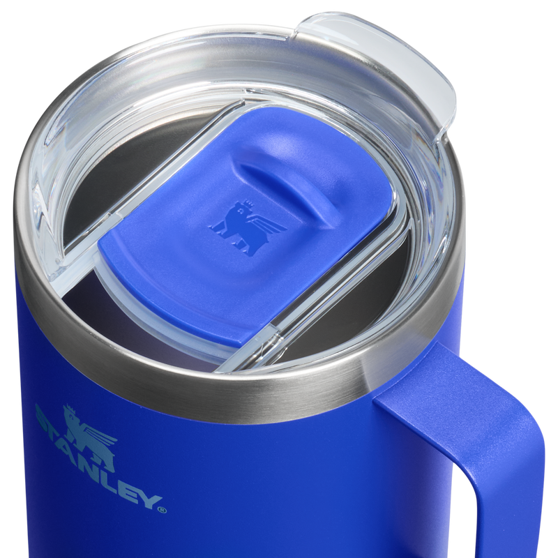 Stanley 1913 The Stay-Hot Camp Mug 24 OZ in Cobalt | Lid Detailed View