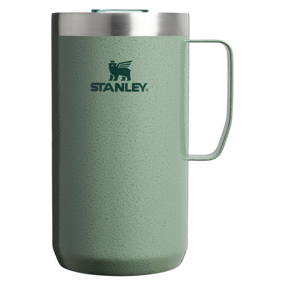 Stanley 24 OZ Stay Hot Camp Mug In Hammertone Green