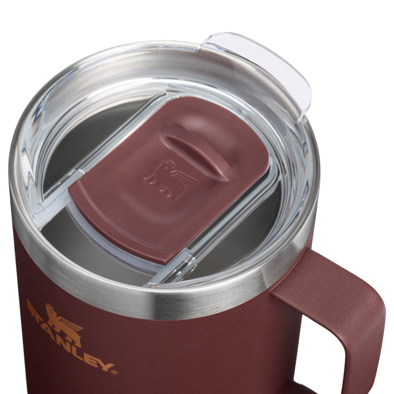 Stanley 1913 The Stay-Hot Camp Mug 24 OZ - Stanley Create in Coffee | Lid Detailed View