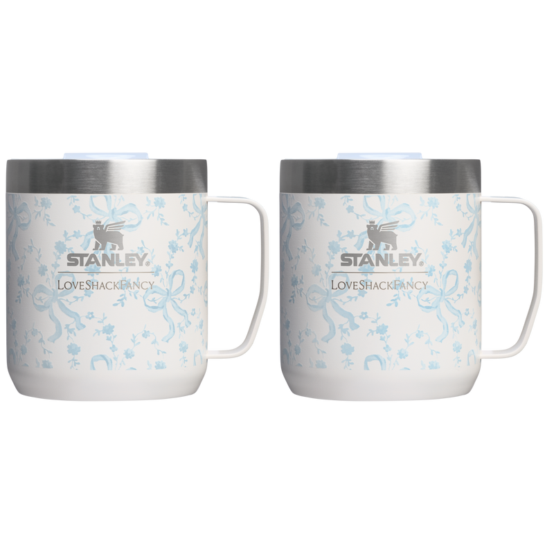 Stanley 1913 Stanley 1913 x LoveShackFancy Holiday The Everyday Cocoa Set in Coquette Bow Winter Ice | Front View