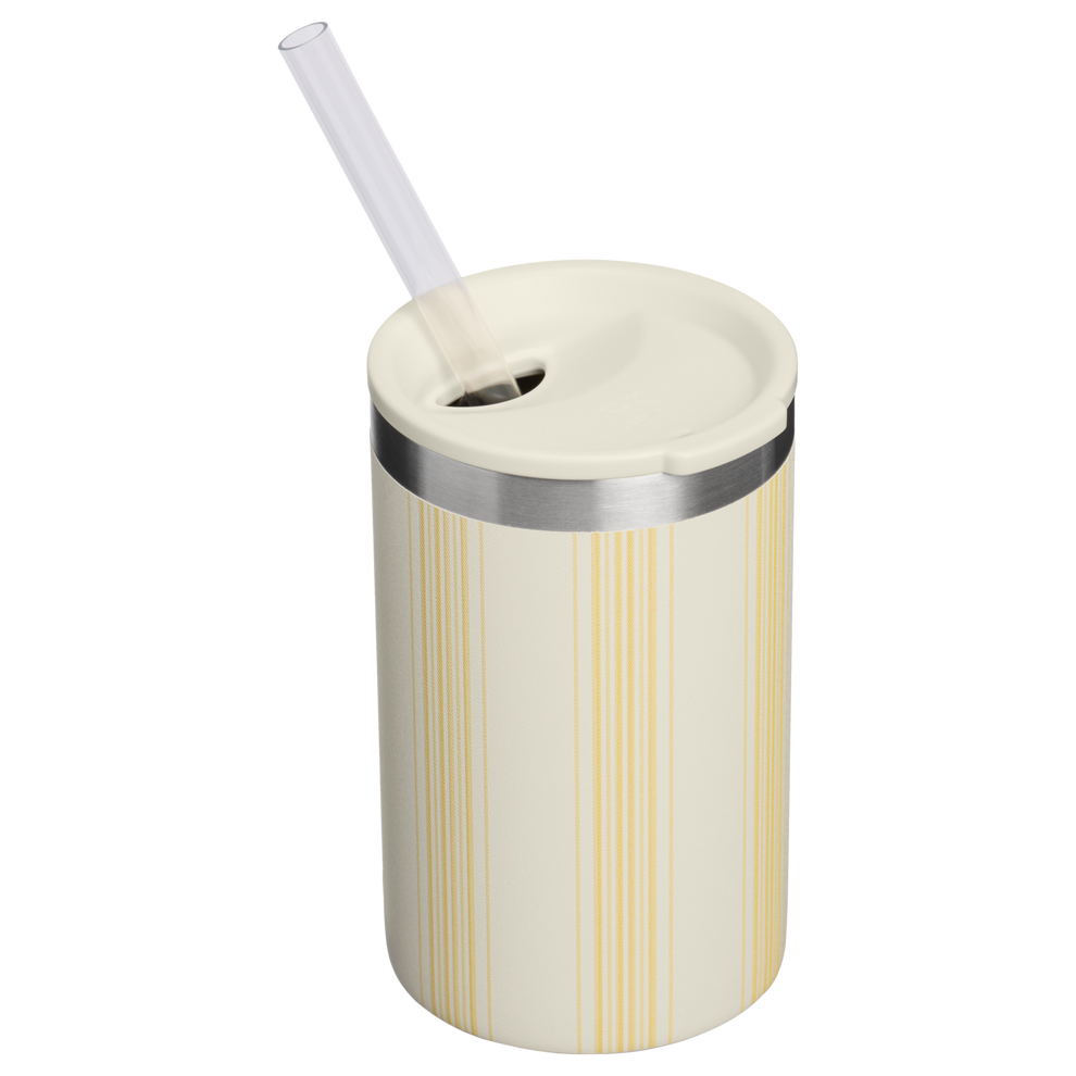 Stanley 1913 The Everyday Can Cooler Cup 10 OZ in Cream Picnic Stripe