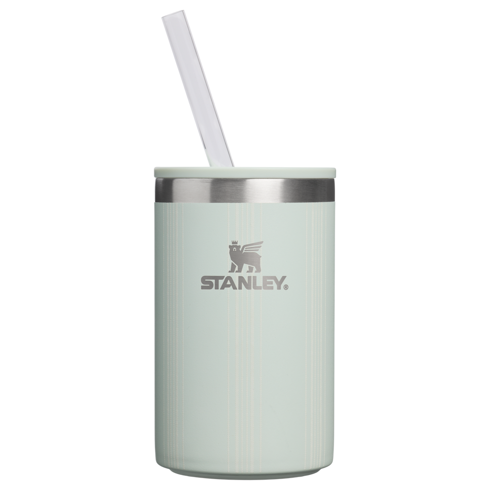 Stanley 1913 The Everyday Can Cooler Cup 10 OZ in Mist Picnic Stripe | Front View