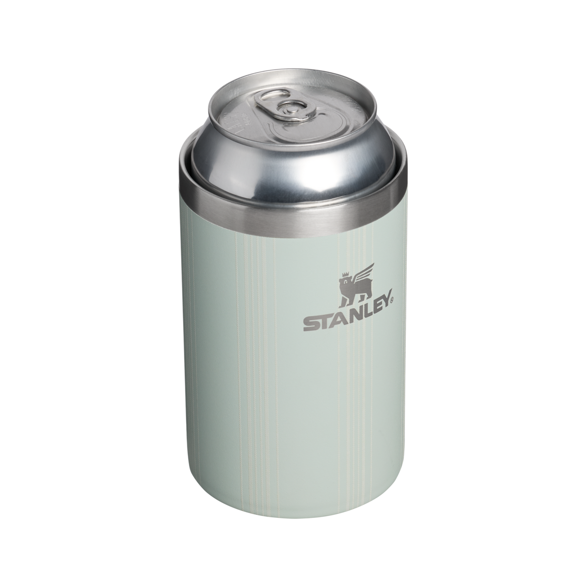 Stanley 1913 The Everyday Can Cooler Cup 10 OZ in Mist Picnic Stripe | Open View