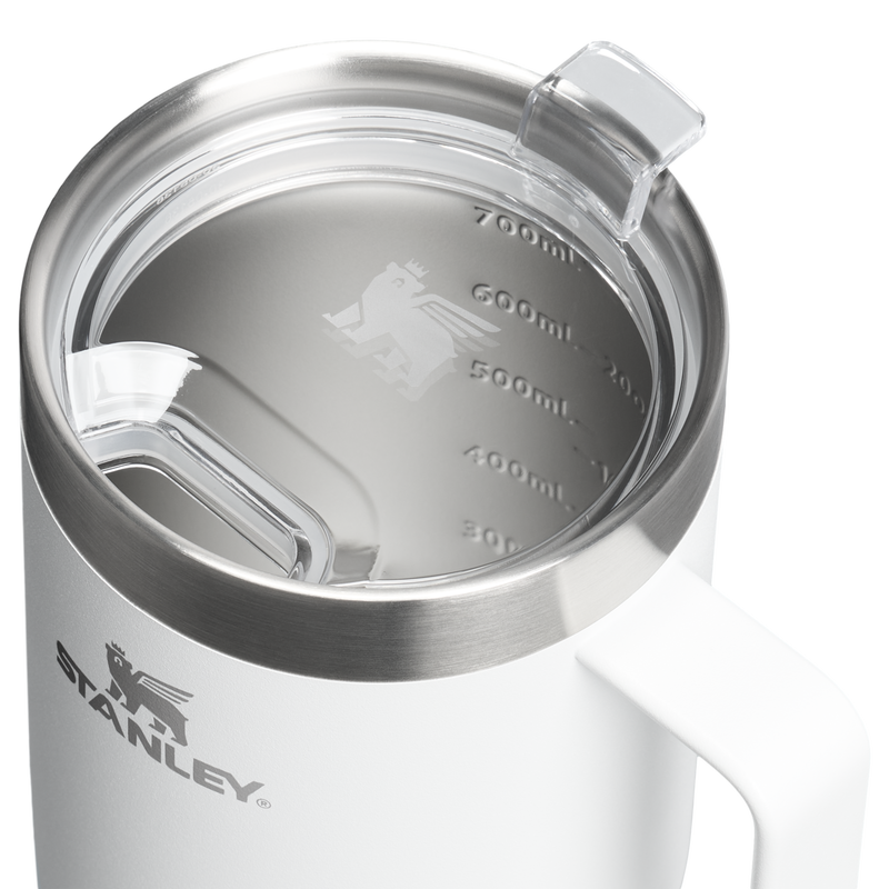 Stanley 1913 The Everyday Suburban Mug 24 OZ in Frost | Lid Detailed View