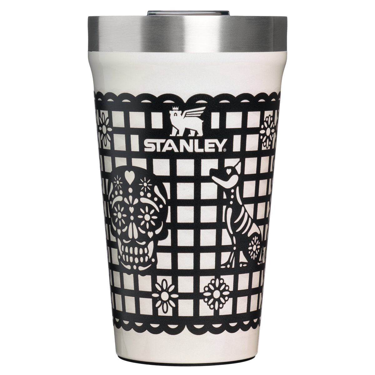 Stanley 1913 The Everyday Tumbler 16 OZ in Salt Papel Picado | Front View