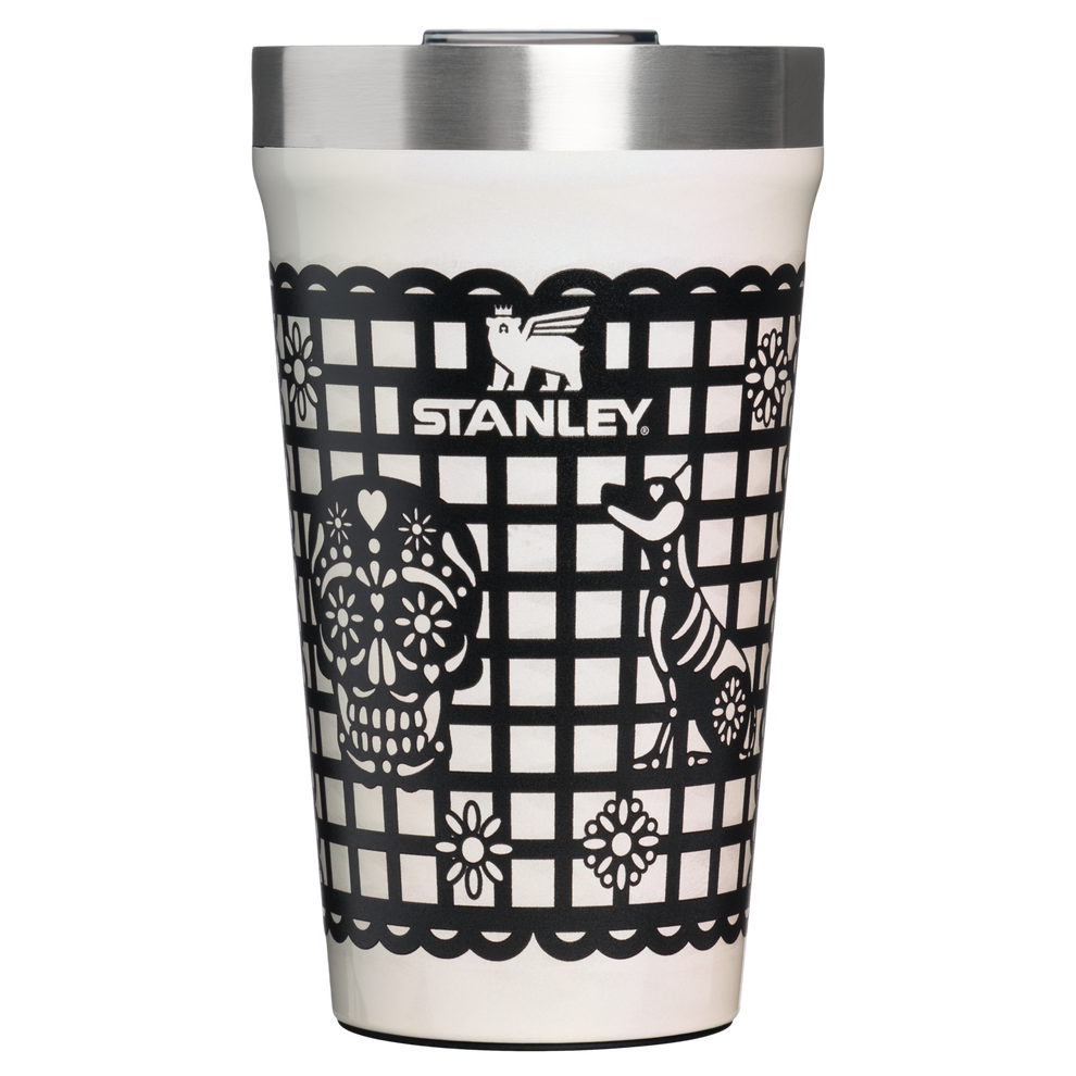 Stanley 1913 The Everyday Tumbler 16 OZ in Salt Papel Picado | Front View