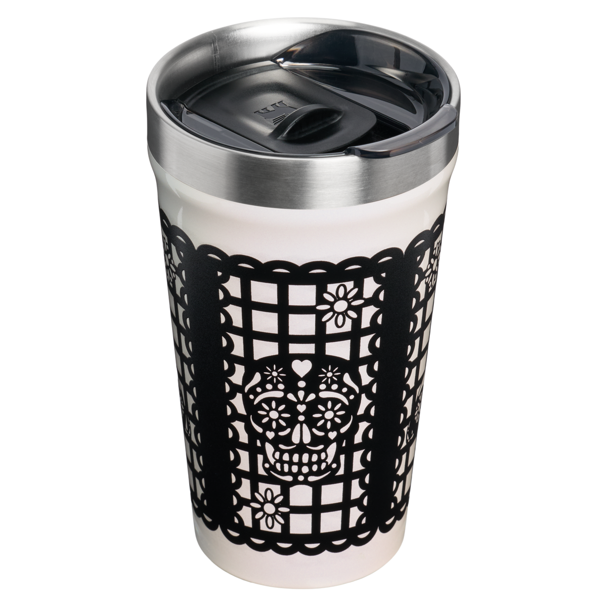 Stanley 1913 The Everyday Tumbler 16 OZ in Salt Papel Picado | Back View