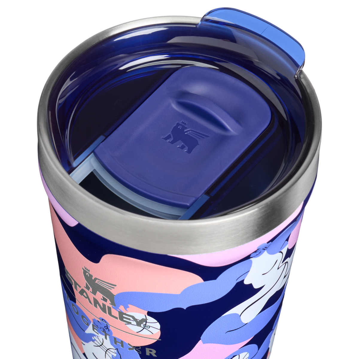 Stanley 1913 The Everyday Tumbler 16 OZ in TOGETHXR Flux | Lid Detailed View