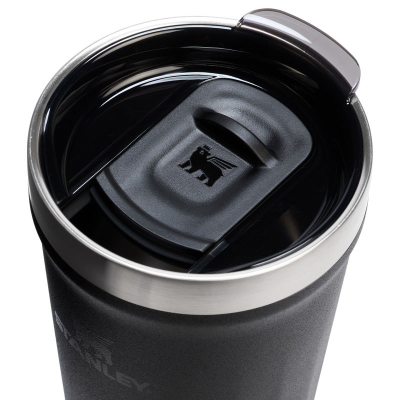 Stanley 1913 The Textured Everyday Tumbler 20 OZ in Black 2.0 | Lid Detailed View