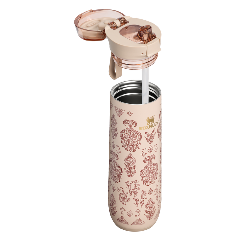 Stanley 1913 Stanley 1913 x Nest FlowState™ Spring Bottle 20 OZ in Deepa Brown Sugar | Cross Section View