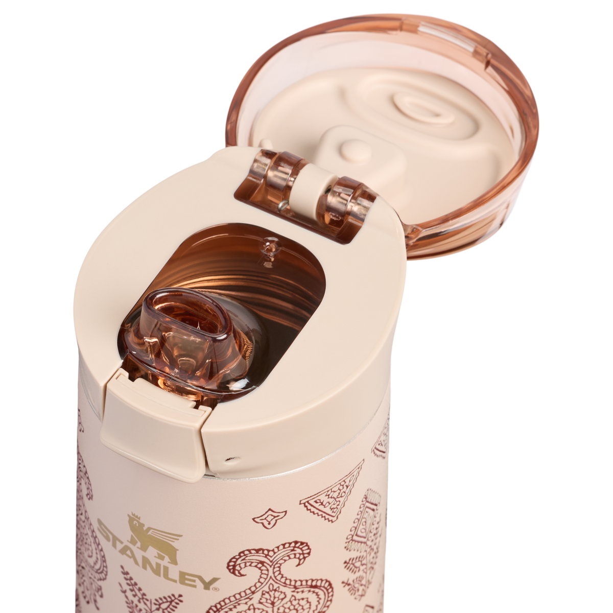 Stanley 1913 Stanley 1913 x Nest FlowState™ Spring Bottle 20 OZ in Deepa Brown Sugar | Lid Detailed View