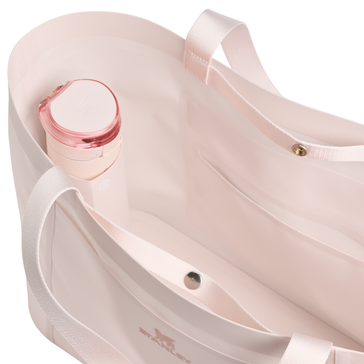 Stanley 1913 The Flowstate™ Tote 31.7 QT 40 L in Rose Quartz | Detailed View