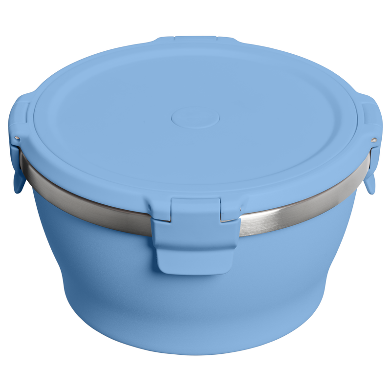 Stanley 1913 The Fresh-To-Table Leakproof Bowl 1 QT in Blue Sky | Back View