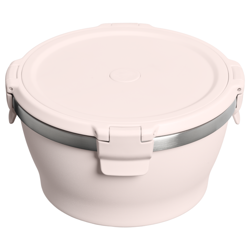 Stanley 1913 The Fresh-To-Table Leakproof Bowl 1 QT in Rose Quartz | Back View