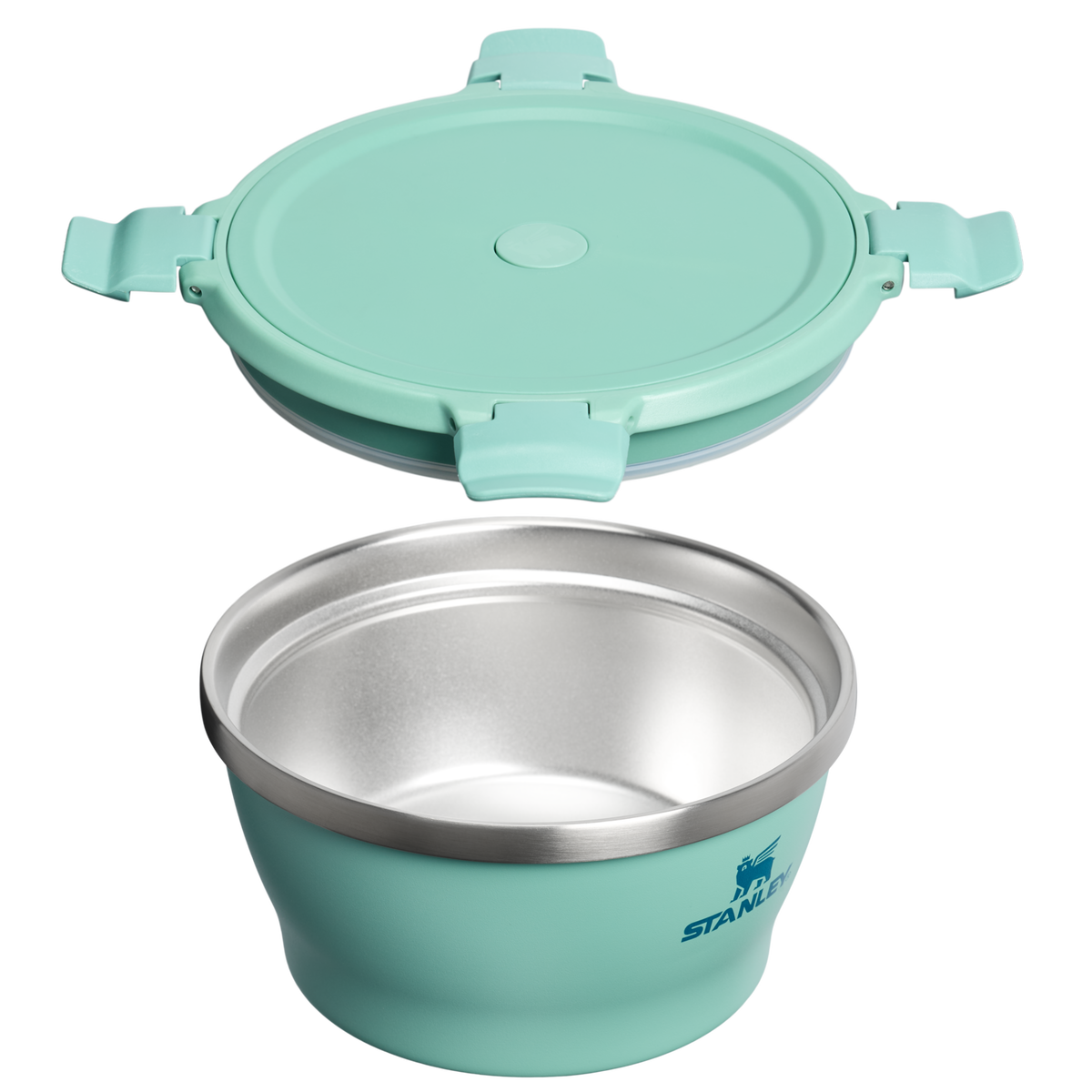 Stanley 1913 The Fresh-To-Table Leakproof Bowl 1 QT in Spring Green | Cross Section View