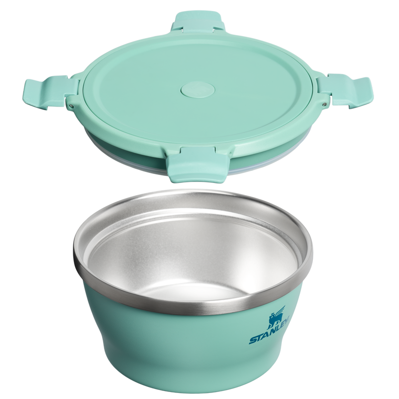 Stanley 1913 The Fresh-To-Table Leakproof Bowl 1 QT in Spring Green | Cross Section View