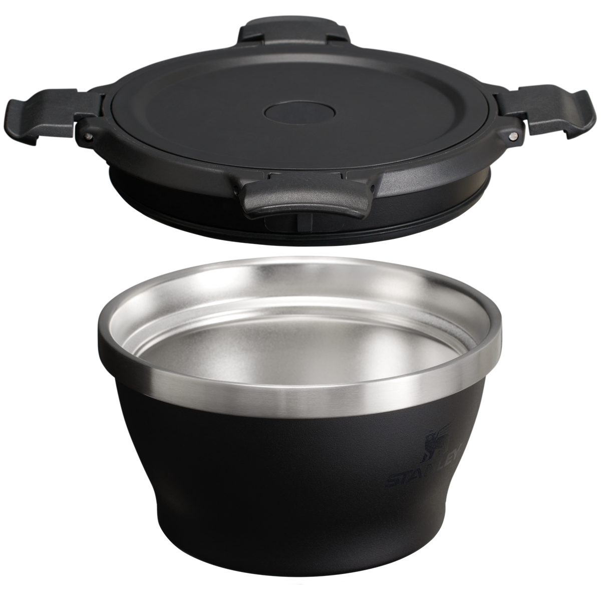 Stanley 1913 The Fresh-To-Table Leakproof Bowl 16 OZ in Matte Black | Cross Section View