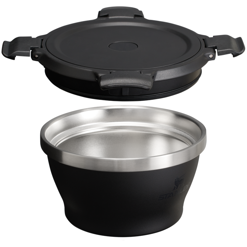 Stanley 1913 The Fresh-To-Table Leakproof Bowl 16 OZ in Matte Black | Cross Section View