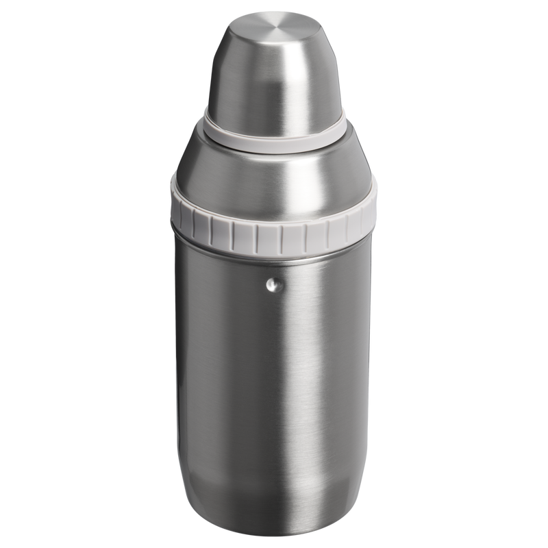 Stanley 1913 Adventure Happy Hour Cocktail Shaker Set in Stainless Steel Ash | Back View