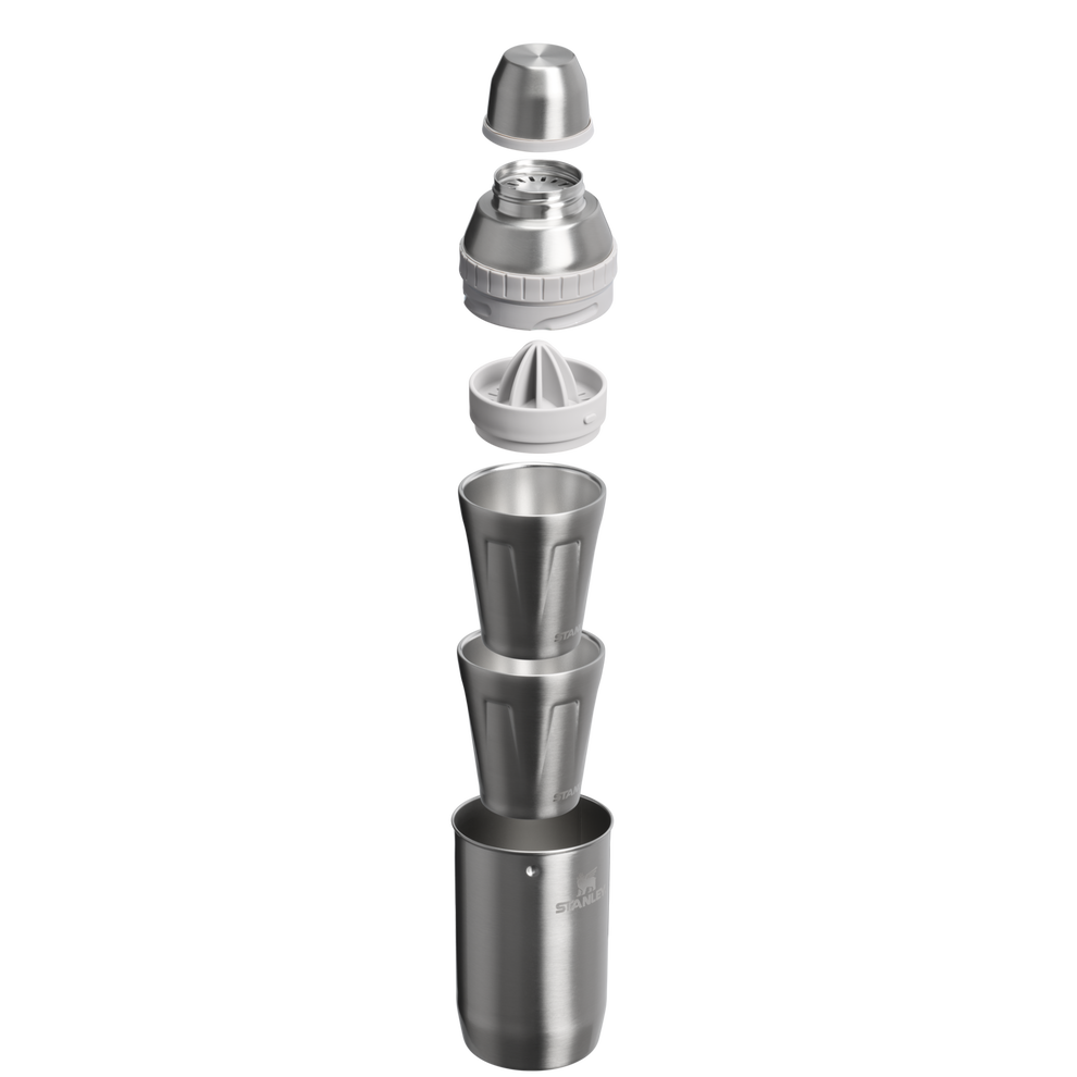 Stanley 1913 Adventure Happy Hour Cocktail Shaker Set in Stainless Steel Ash