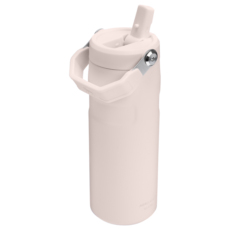 Stanley 1913 The IceFlow™ Bottle with Flip Straw Lid 16 OZ in Rose Quartz | Back View