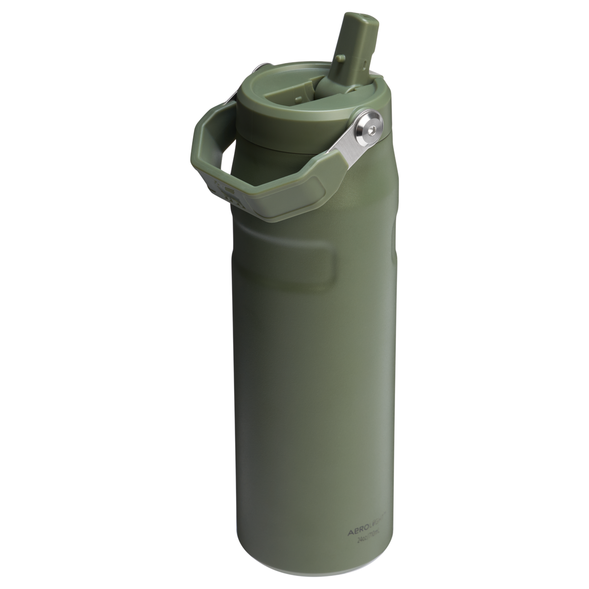 Stanley 1913 The IceFlow™ Bottle with Flip Straw Lid 24 OZ in Dried Pine | Back View