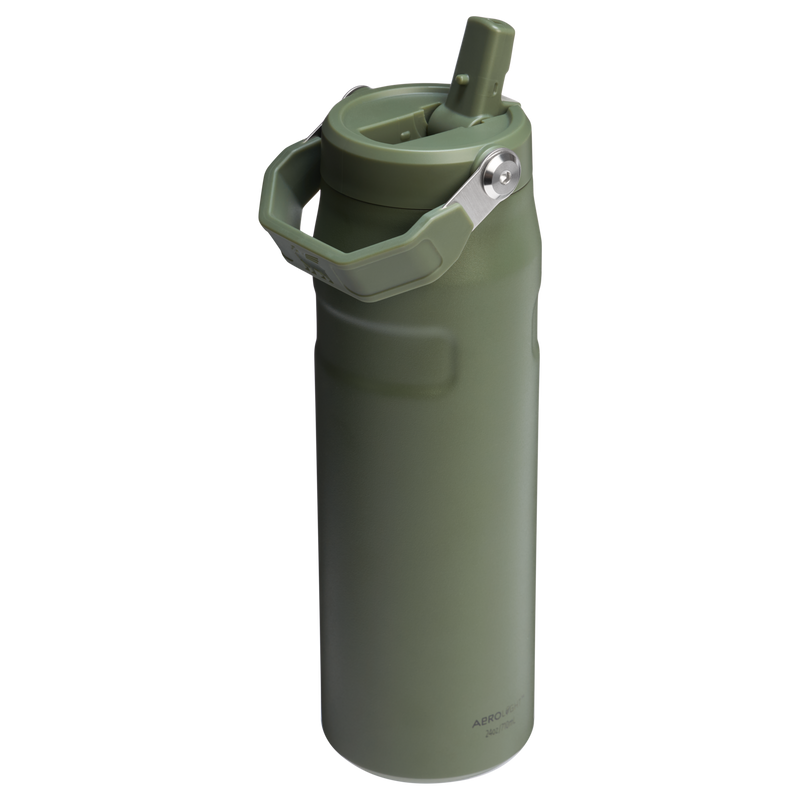 Stanley 1913 The IceFlow™ Bottle with Flip Straw Lid 24 OZ in Dried Pine | Back View
